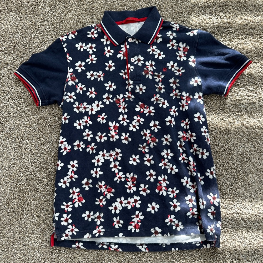 Carolina Herrera Floral Design Polo